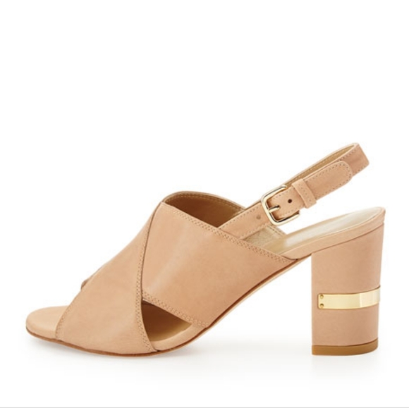 Stuart Weitzman Maxwell Midheel Kidskin sandal - Picture 2 of 14